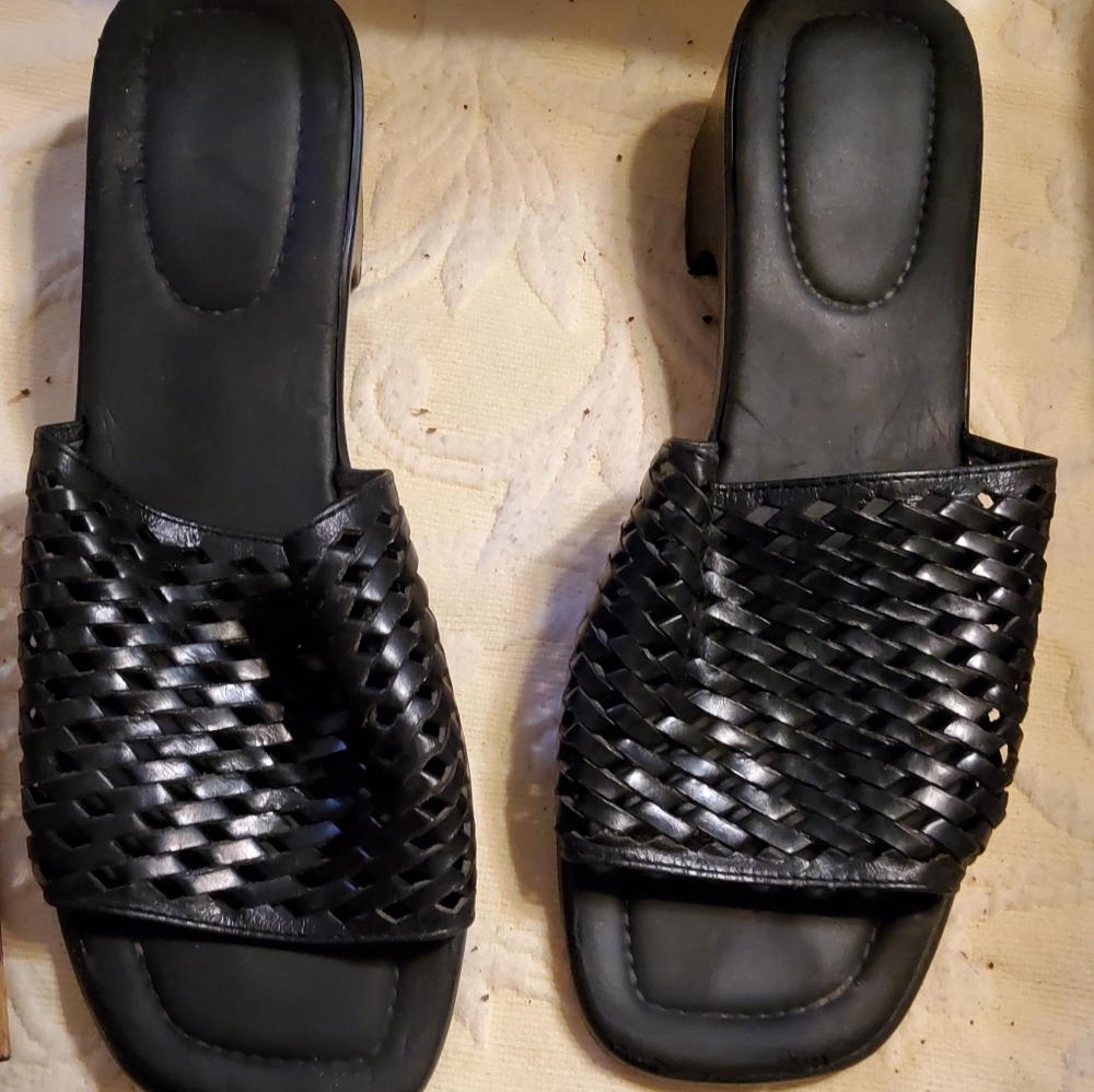 Unbranded black Woven Sandals